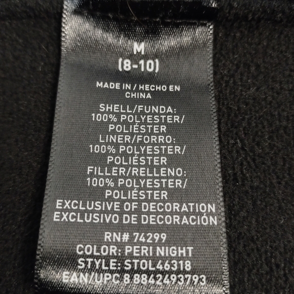 Swiss Tech Jacket Women's Purple Blue Knit ZIP Up Jacket Sz Medium - Picture 9 of 9